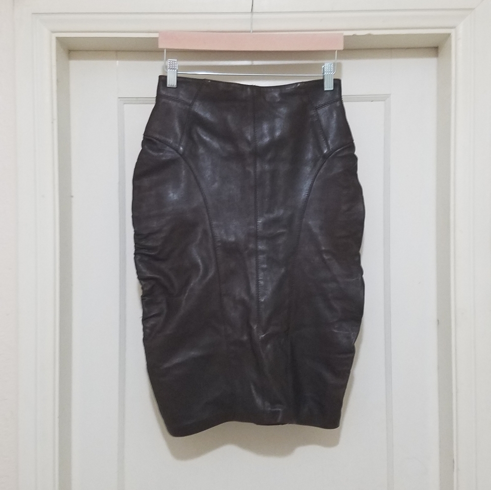 Luca Luca leather skirt